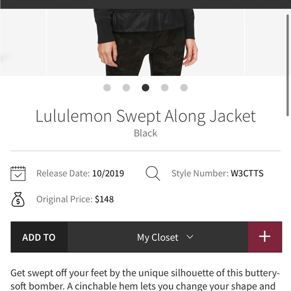 Lululemon Swept Along Jacket size 6 - Picture 6 of 6